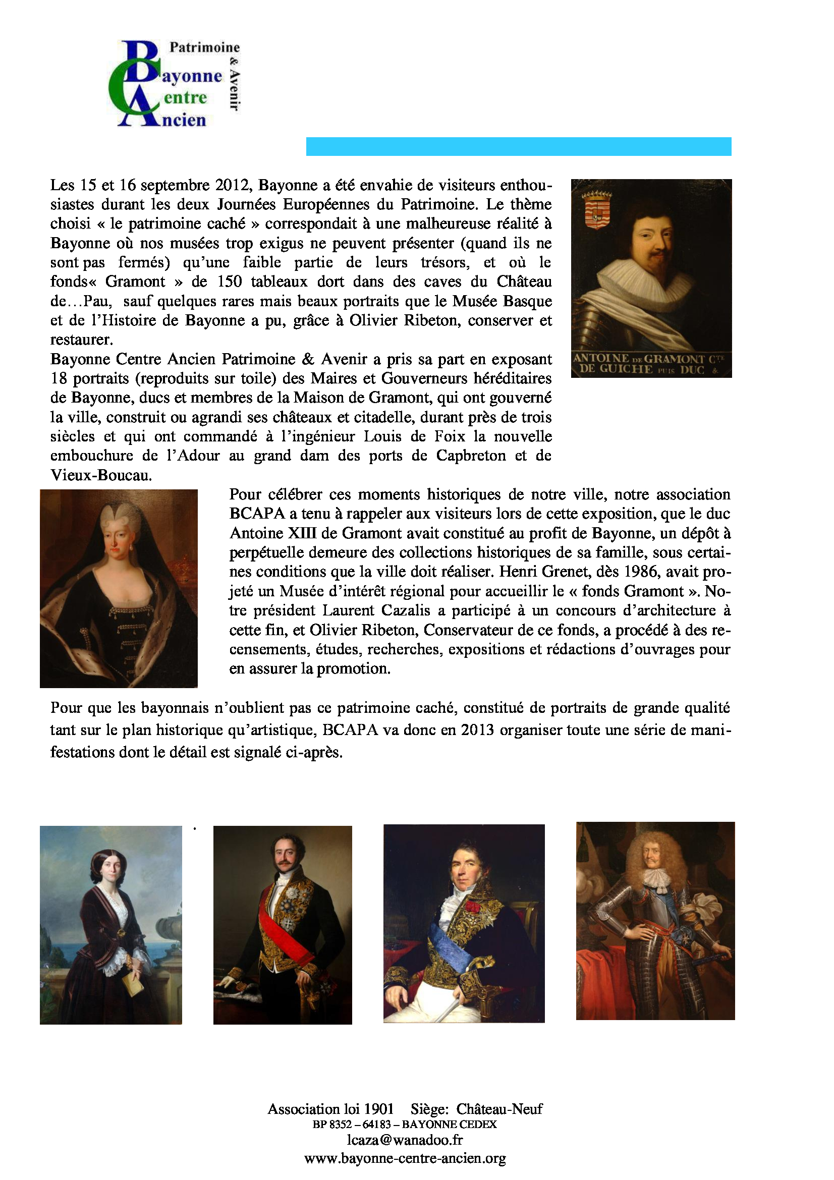 JEP Bayonne centre ancien 2012