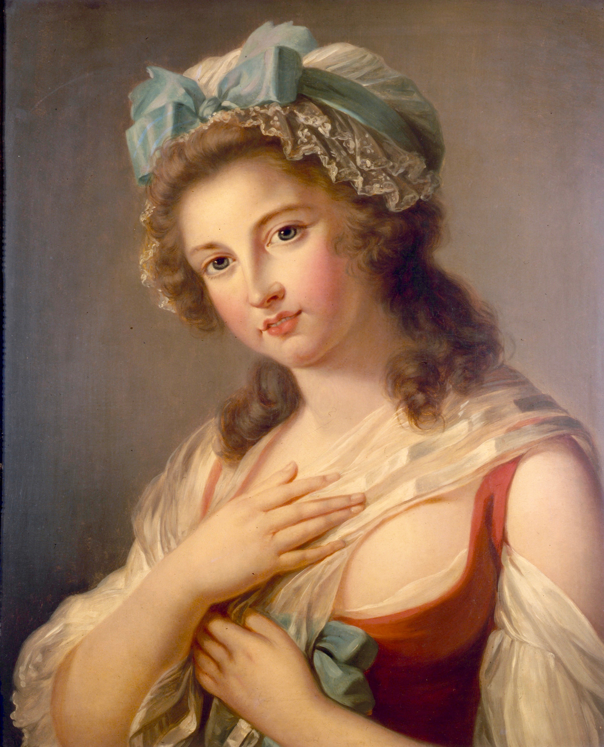 Fig. 36 Aglae de Polignac duchesse de Guiche en jardiniere Vigee Lebrun 1