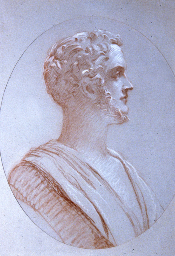 Alfred dOrsay autoportrait dessin