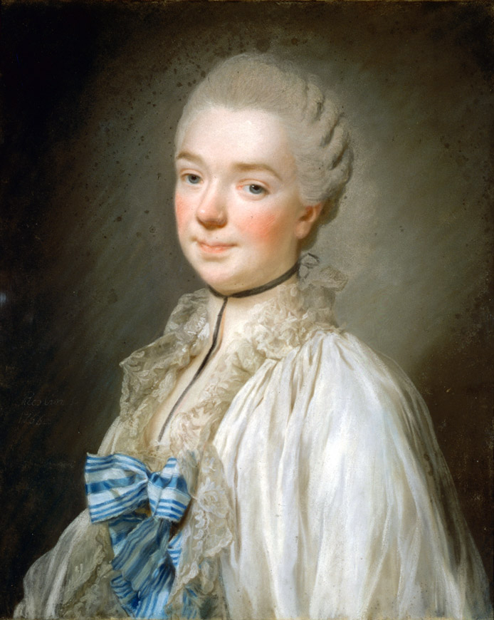 Béatrice de Choiseul pastel par Alexandre Rollin